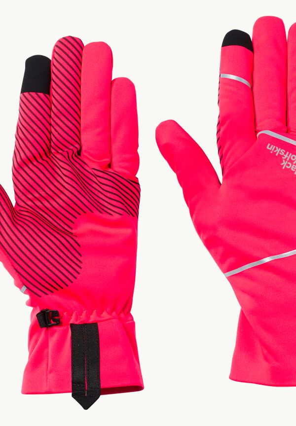 XS GLOVE – JACK LIGHT Cycling - flashing WOLFSKIN pink - MOROBBIA gloves