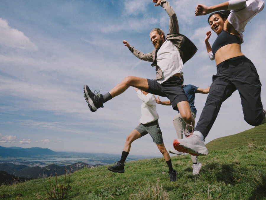 Woman hiking sales