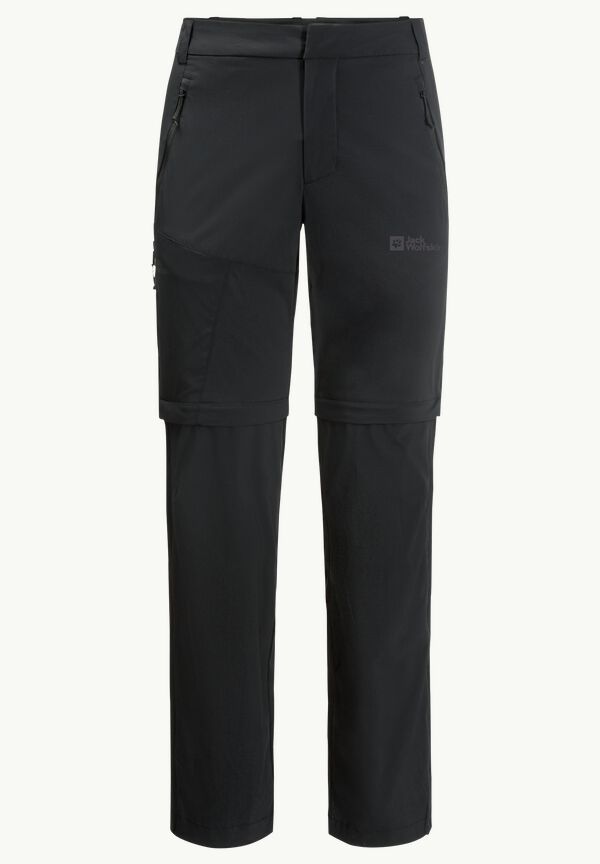 GLASTAL ZIP AWAY PANTS M - black 52 - Men\'s softshell hiking trousers – JACK  WOLFSKIN