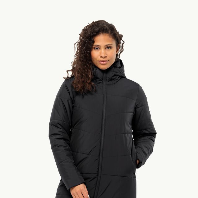 DEUTZER COAT W - black XS - Women’s winter coat – JACK WOLFSKIN