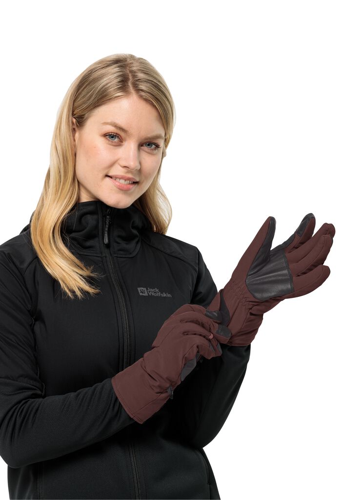 ALPSPITZE MERINO GLOVE - dark maroon XL - Windproof Merino gloves – JACK  WOLFSKIN