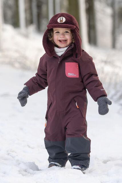GLEELY 2L INS OVERALL K - boysenberry 128 - Kids' snowsuit – JACK WOLFSKIN