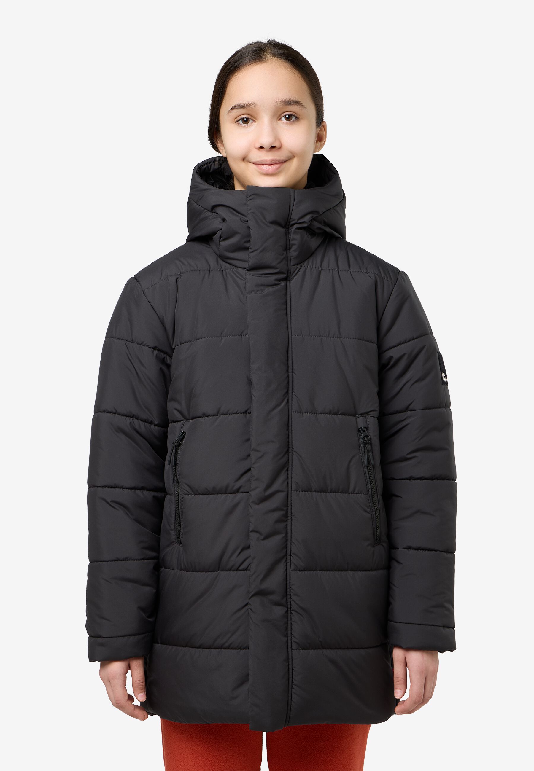 TEEN INS LONG JACKET Y granite black 140 Teens' winter jacket