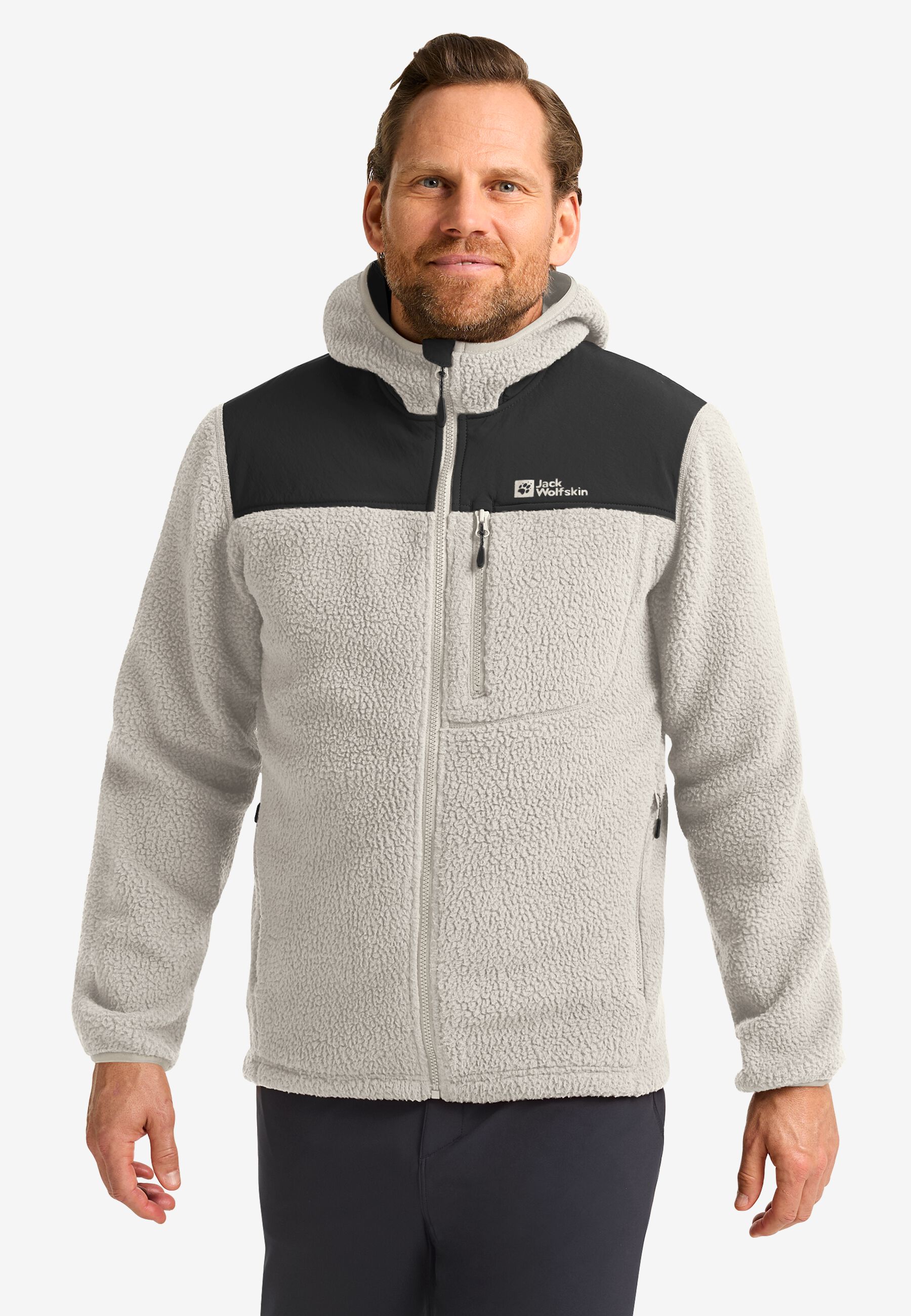 KAMMWEG PILE FZ M pale sand XXXL Trekking fleece men Trekking