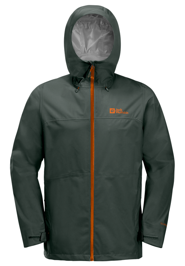 HIGHEST PEAK 3L JKT M black olive XXXL Hardshell rain jacket men JACK WOLFSKIN