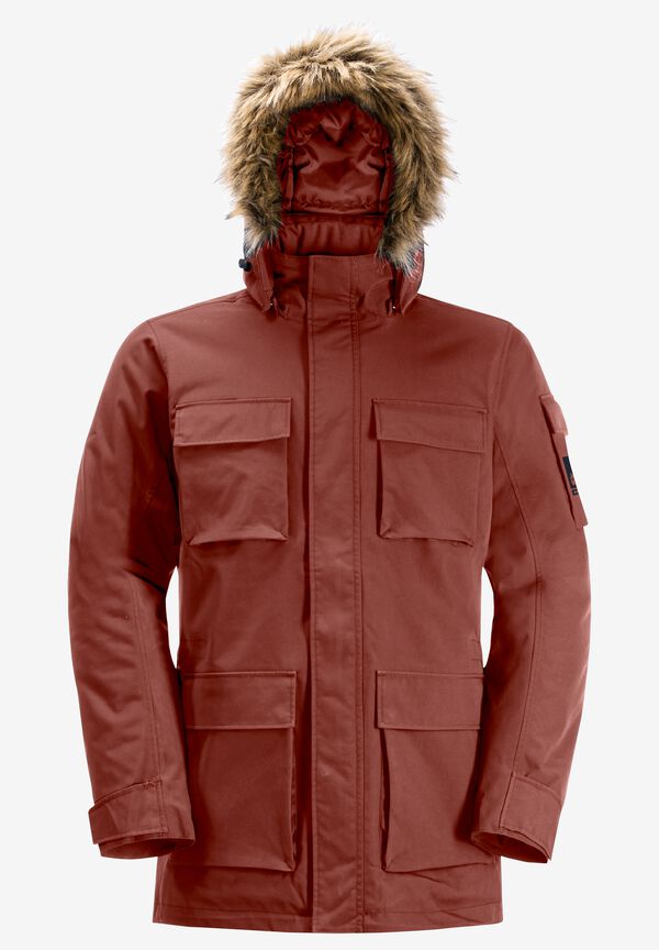 GLACIER CANYON PARKA intense rust M Men's waterproof winter
