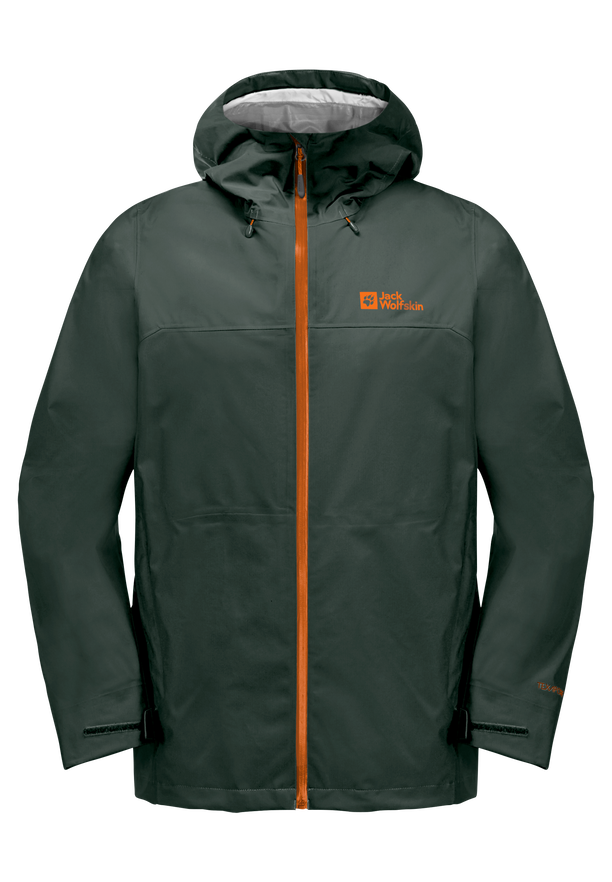 HIGHEST PEAK 3L JKT M black olive XXXL Hardshell rain jacket men JACK WOLFSKIN