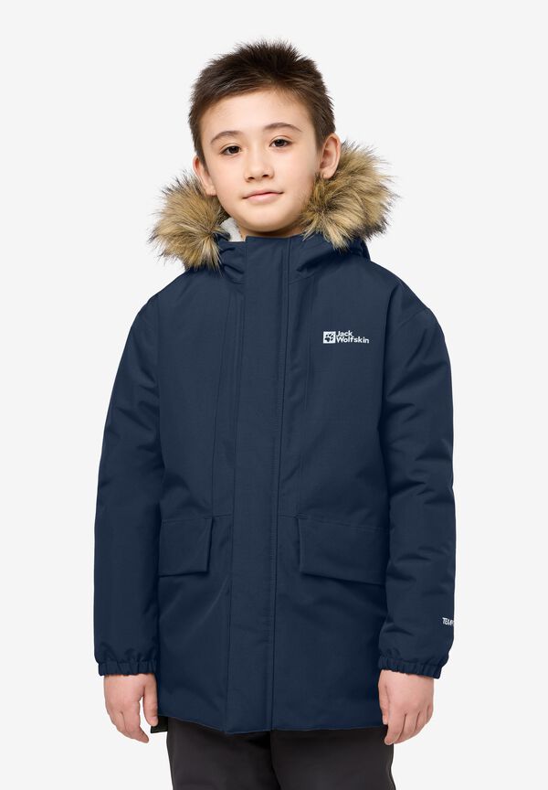 COSY BEAR JACKET K night blue 140 Kids' winter jacket Kids