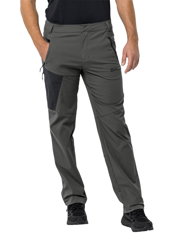 Höhenhorn Trekmaster Men's Softshell Trousers, Winter Lined Snowboard Trousers, Green
