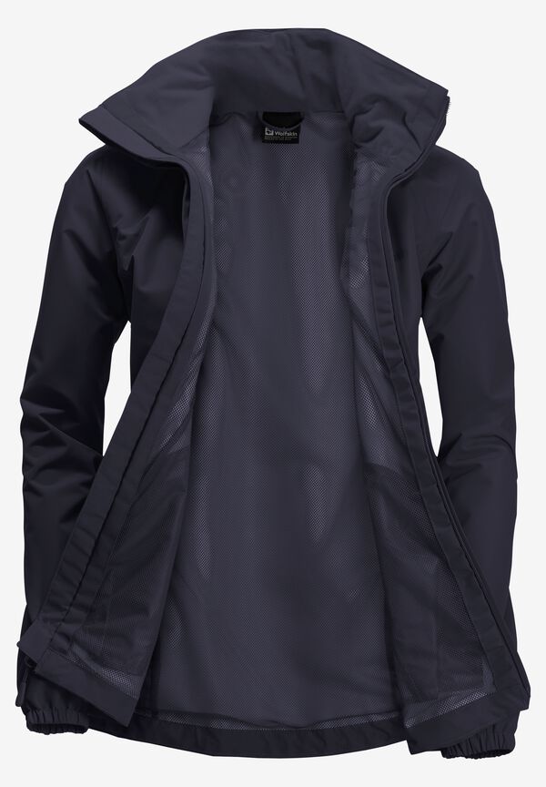 STORMY POINT 2L JKT W Graphite XL Women's rain jacket Women's