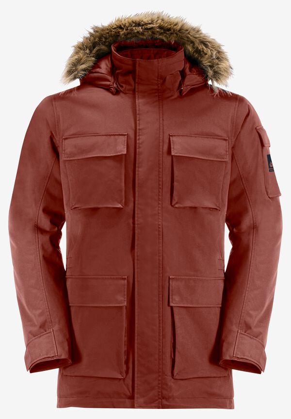 GLACIER CANYON PARKA intense rust M Men's waterproof winter