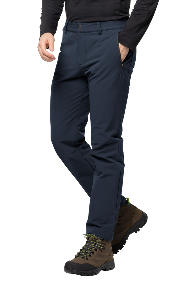 ACTIVATE THERMIC PANTS M night blue 54 Men s softshell hiking trousers JACK WOLFSKIN