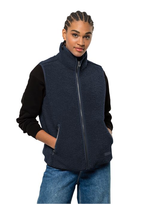 HIGH CURL JACKET W - night blue XS - Women's fleece jacket