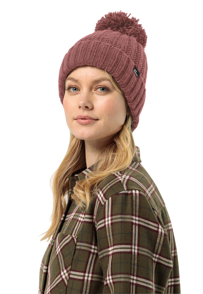 HIGHLOFT KNIT BEANIE W - afterglow M - Women’s knitted hat – JACK WOLFSKIN