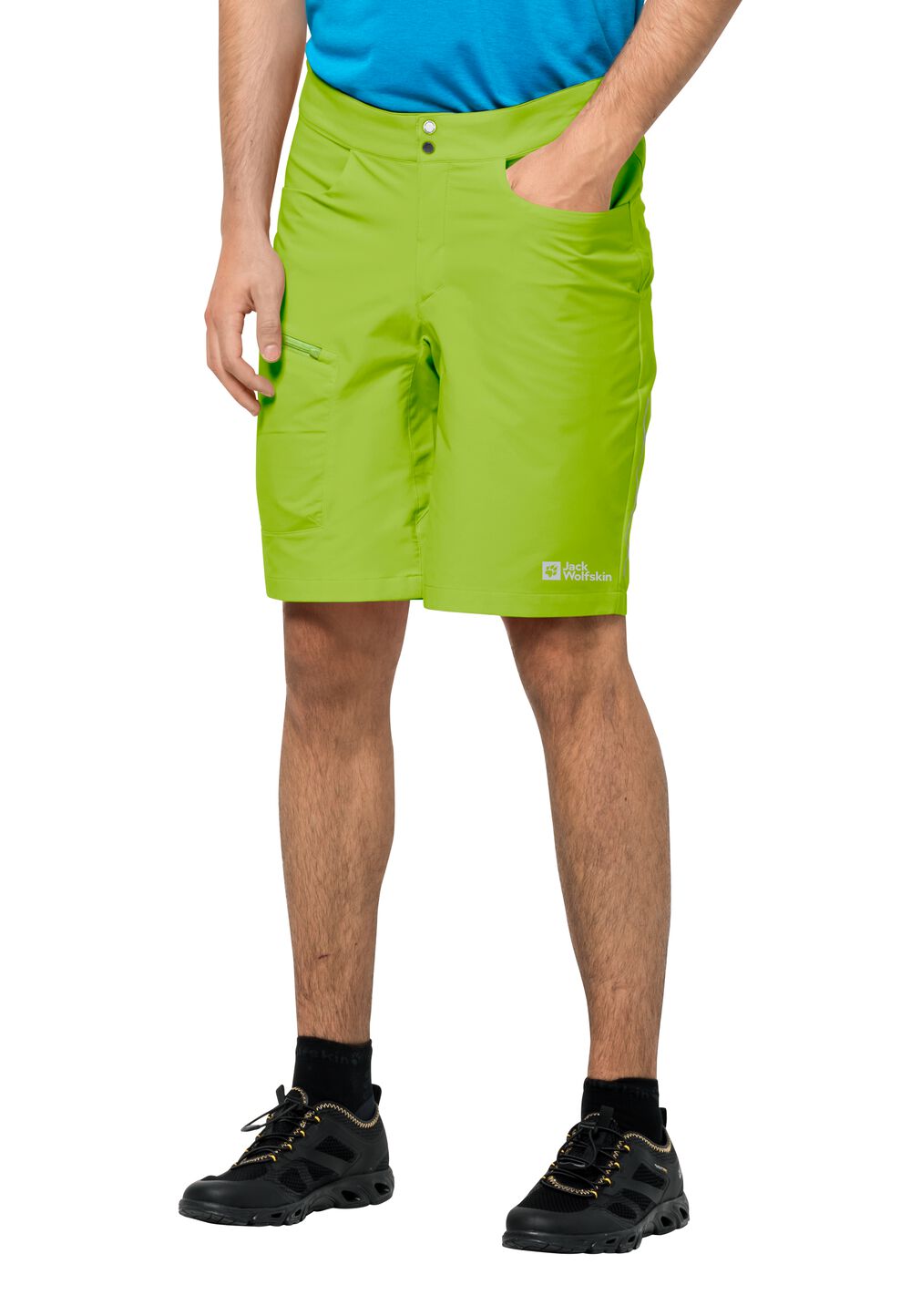 Photos - Trekking Clothes Jack Wolfskin Men’s softshell shorts for cycling Tourer Shorts Men 50 fres 